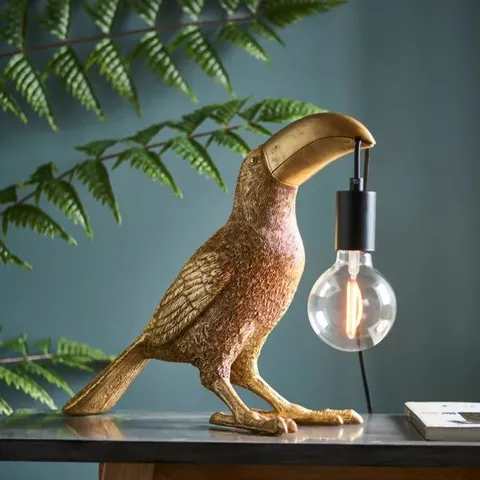 BOXED VOGUE BOHO TOUCAN TABLE LAMP