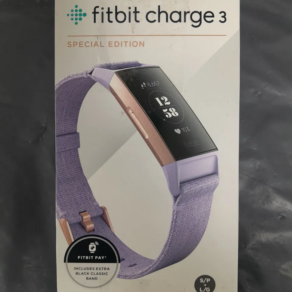 BOXED FITBIT CHARGE 3 SPECIAL EDITION