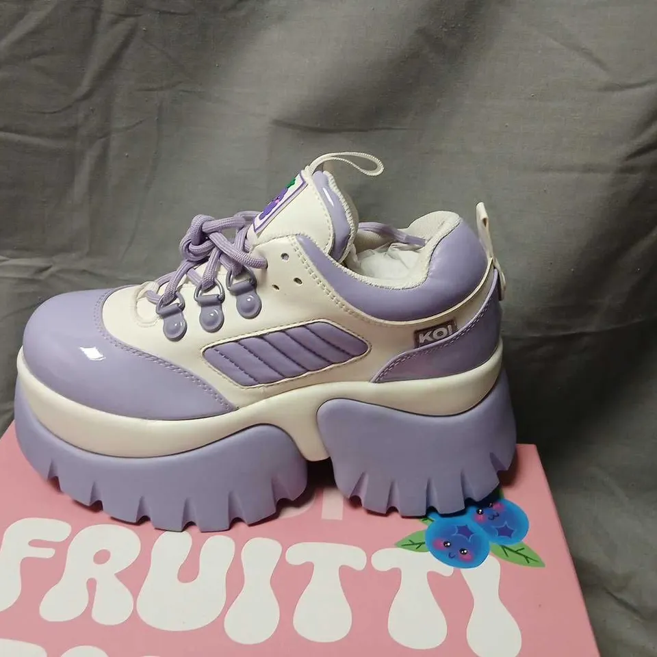 KOI FRUITTI TUTTI GRAPE JELLY TRAINERS – PURPLE UK 6