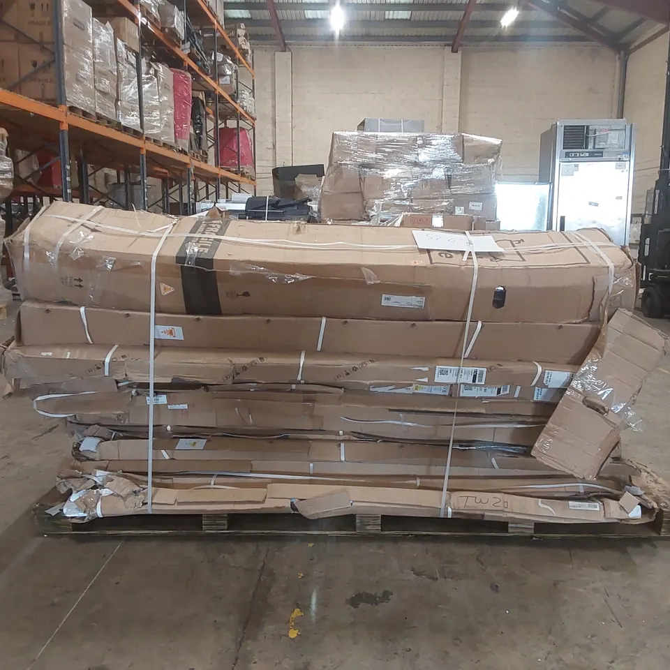PALLET CONTAINING  A VERY LARGE QUANTITY OF ASSORTED BATHROOM PANEL PARTS