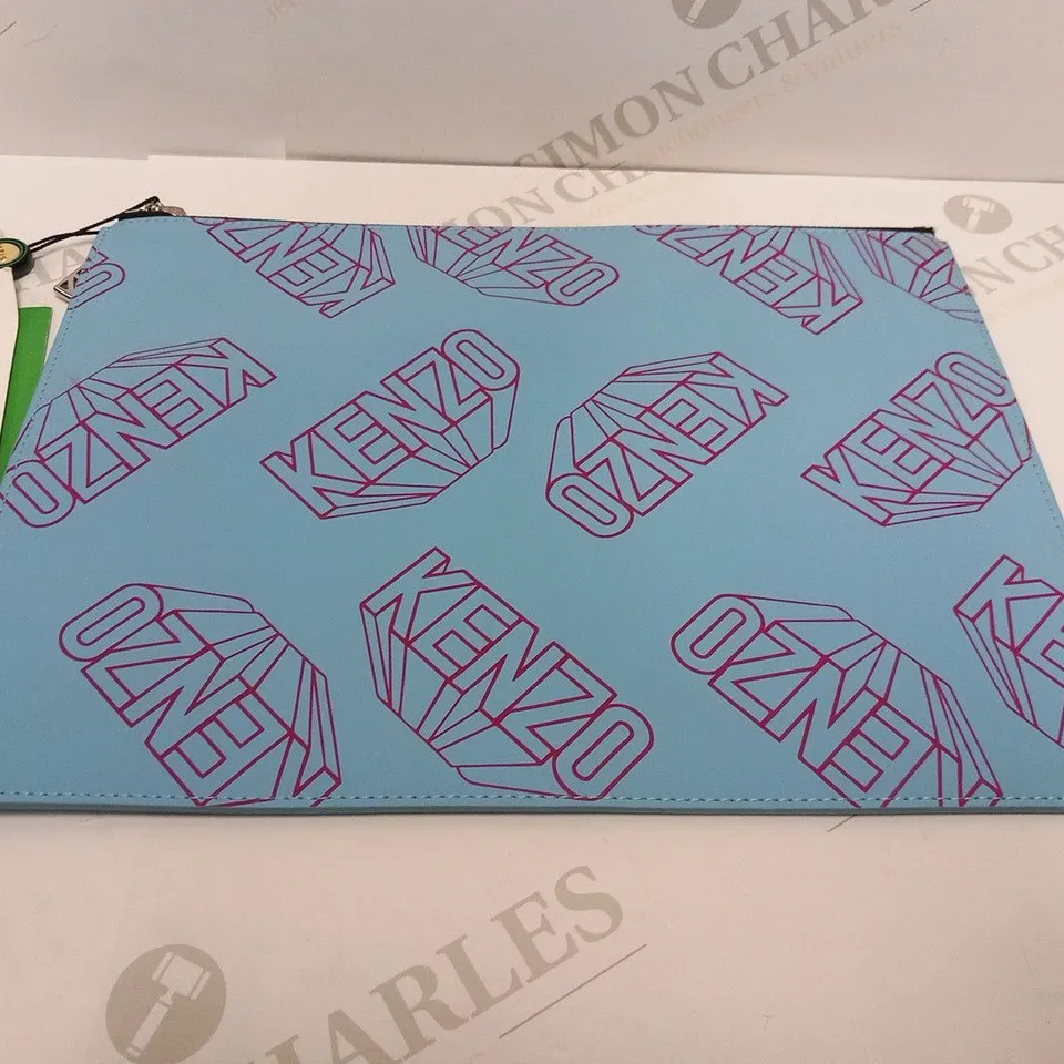 KENZO PARIS SKY BLUE CLUTCH BAG