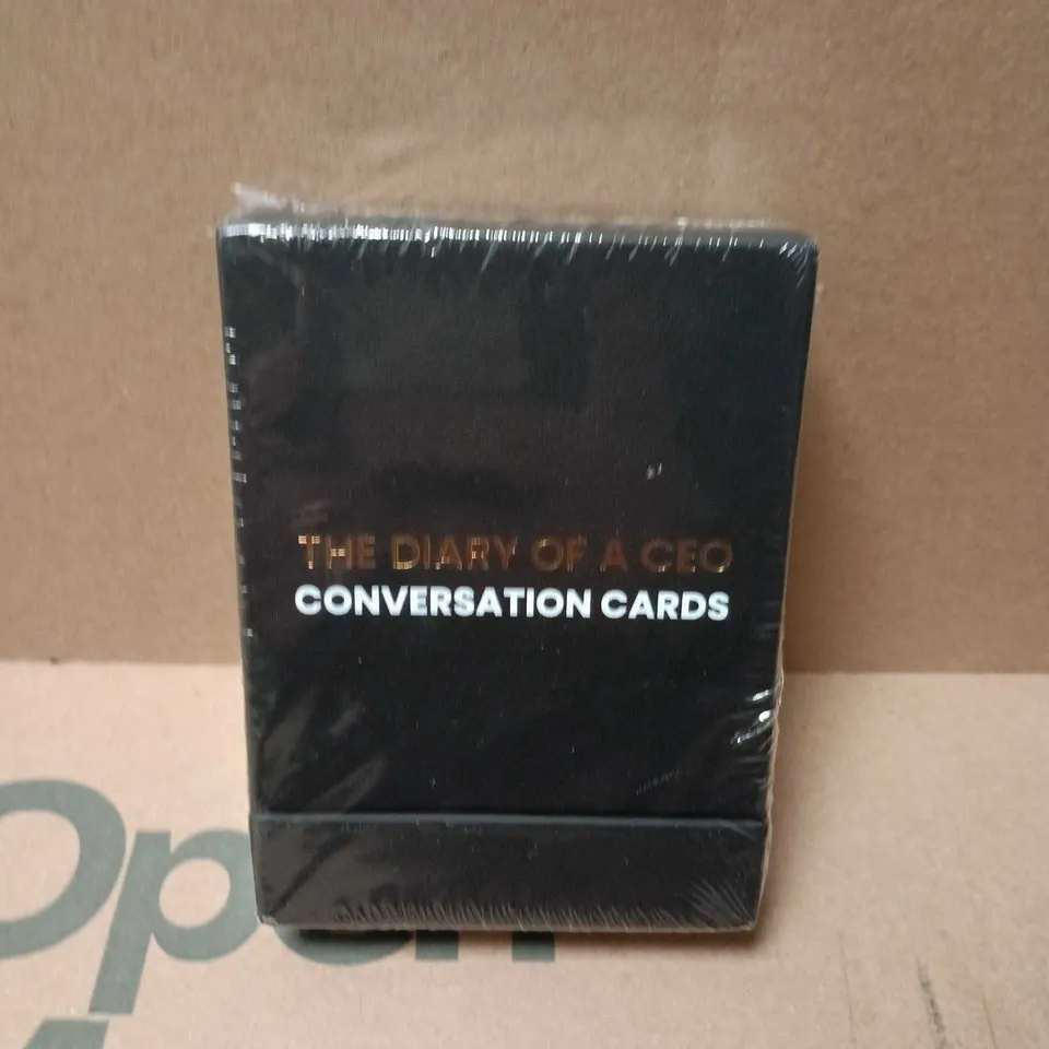 BOXED AND SEALED THE DIARY OF A CEO CONVERSATION CARDS