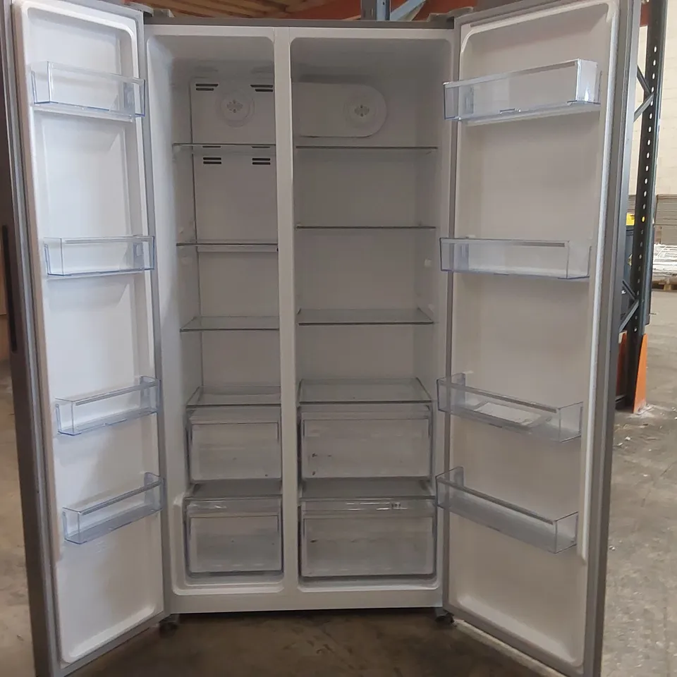 SWAN SR750160I 90CM WIDE TOTAL NO FROST AMERICAN STYLE FRIDGE FREEZER - INOX