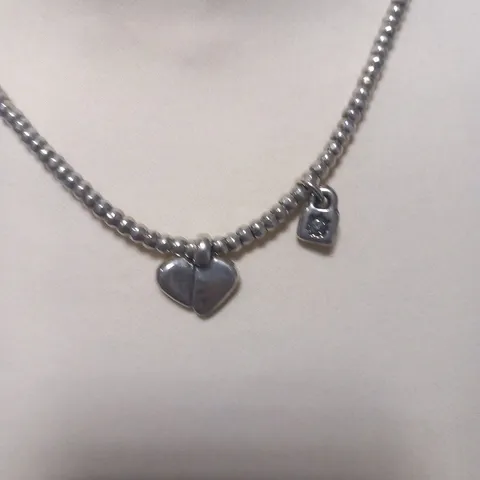 BAGGED UNO DE 50 ROMEO HEART NECKLACE