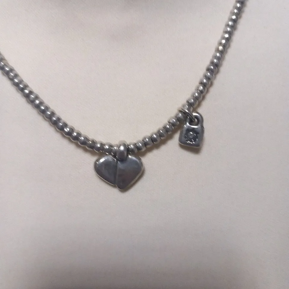 BAGGED UNO DE 50 ROMEO HEART NECKLACE RRP £79