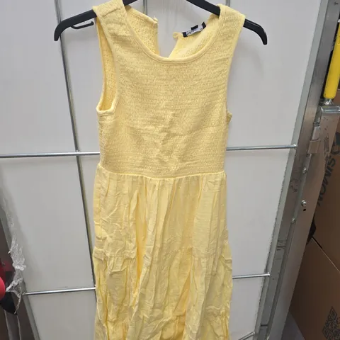 NOBODY'S CHILD SLEEVELESS MIDAXI DRESS – YELLOW, UK 6
