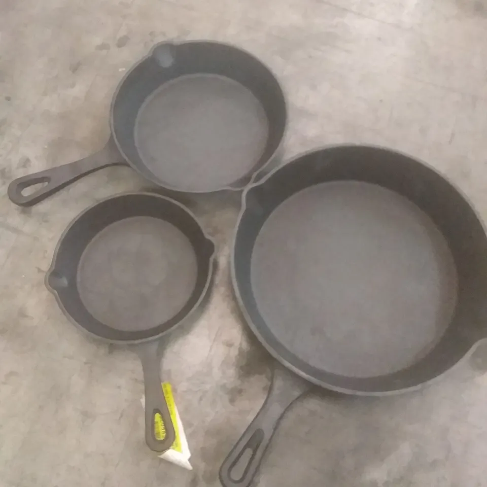 VONSHEF CAST IRON NON STICK PAN SET