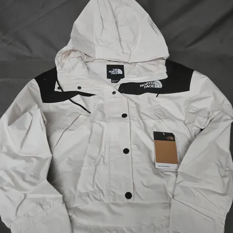 THE NORTH FACE WOMEN'S WHITE JACKET WITH BLACK YOKE – SIZE S
