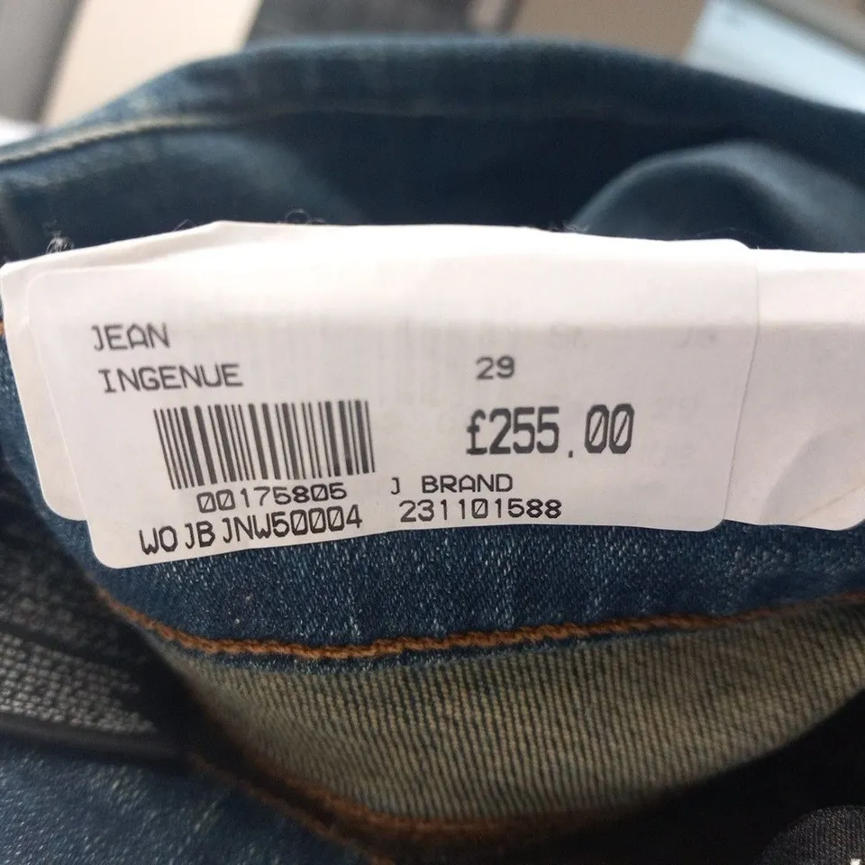 J BRAND MARIA HIGH RISE SKINNY LEG INGENUE JEAN SIZE 29