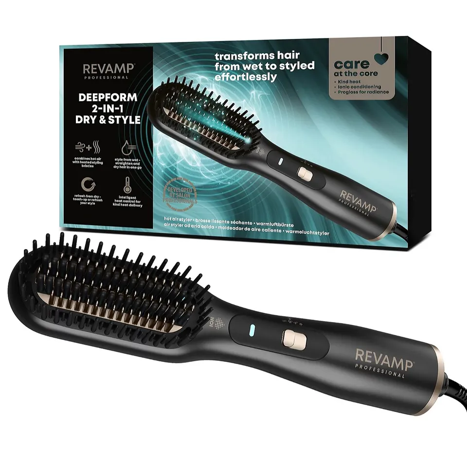 BOXED REVAMP PROFESSIONAL DEEPFORM CERAMIC BRUSH BR-2000X-GB