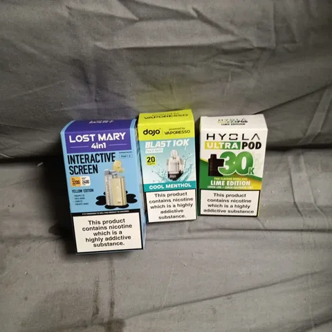 APPROXIMATELY 20 ASSORTED E-CIGARETTE PRODUCTS