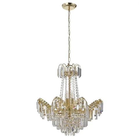 BOXED SLATINGTON 9-LIGHT CRYSTAL CHANDELIER