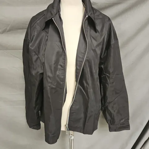 MARVOTTI NYLON OVERSHIRT IN BLACK SIZE M