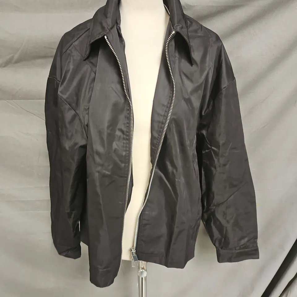 MARVOTTI NYLON OVERSHIRT IN BLACK SIZE M