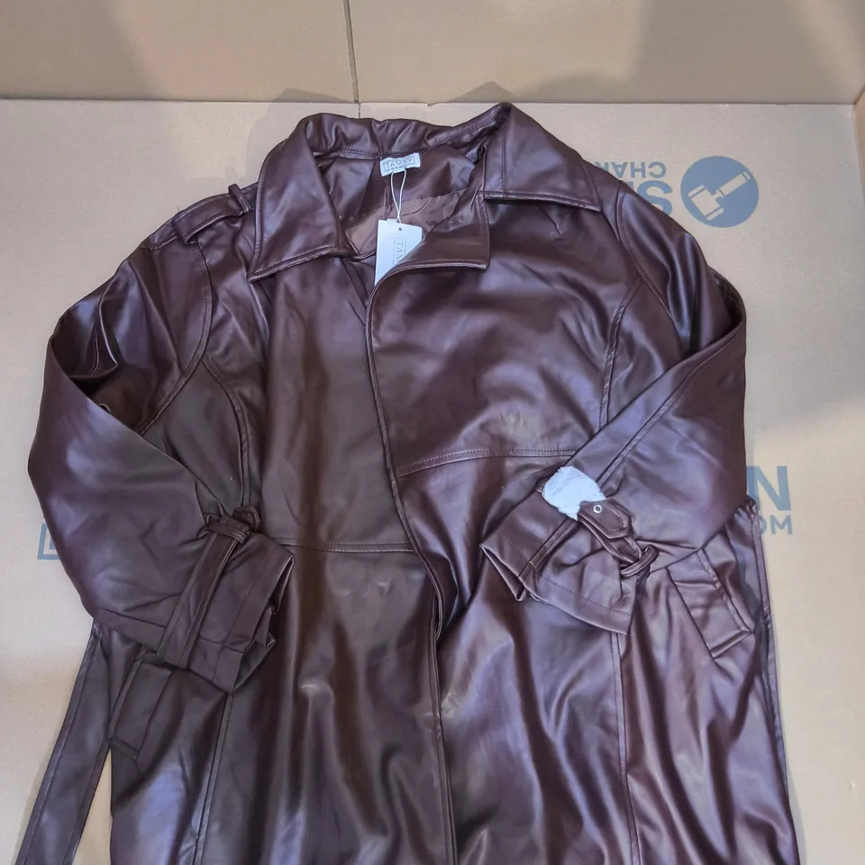 BOX OF APPROXIMATELY 10 TAMSY FAUX LEATHER JACKETS