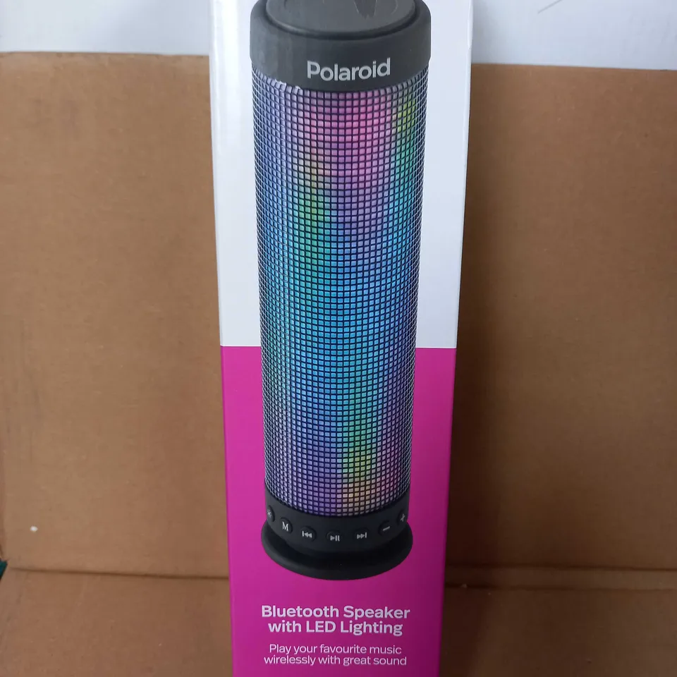 POLAROID BLUETOOTH SPEAKER WITH LED LIGHTING