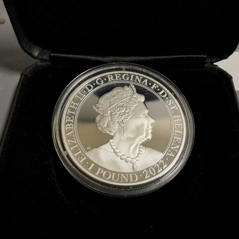 EAST INDIA COMPANY PLATINUM JUBILEE 1OZ SILVER PROOF COIN