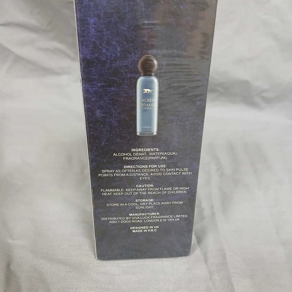 SACRED PROMISE POUR HOMME EAU DE TOILETTE 100 ML