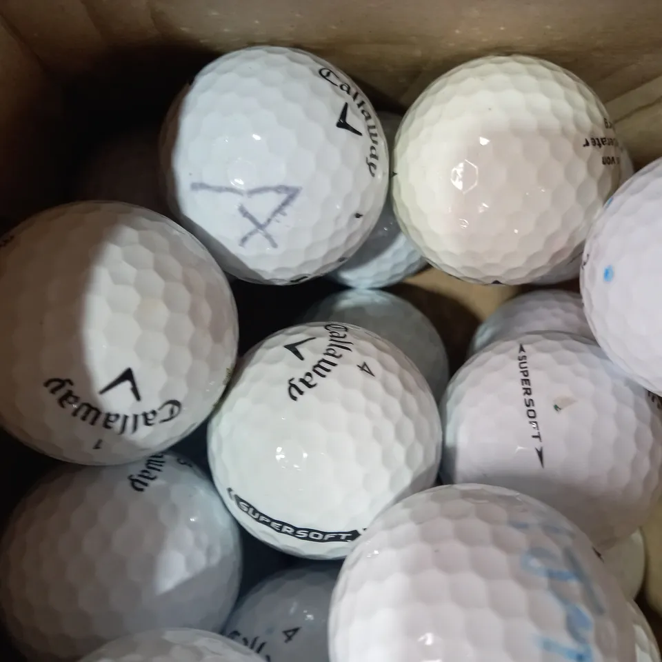 BOX OF APPROXIMATELY 20 ASSORTED CALLAWAY GOLF BALLS