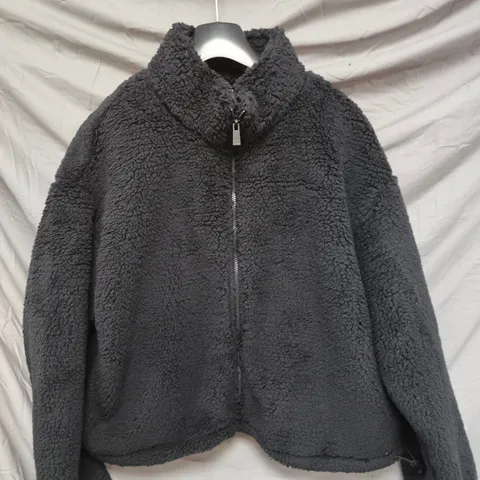 SWEATY BETTY CANYON FLEECE ZIP UP JACKET β BLACK, XL