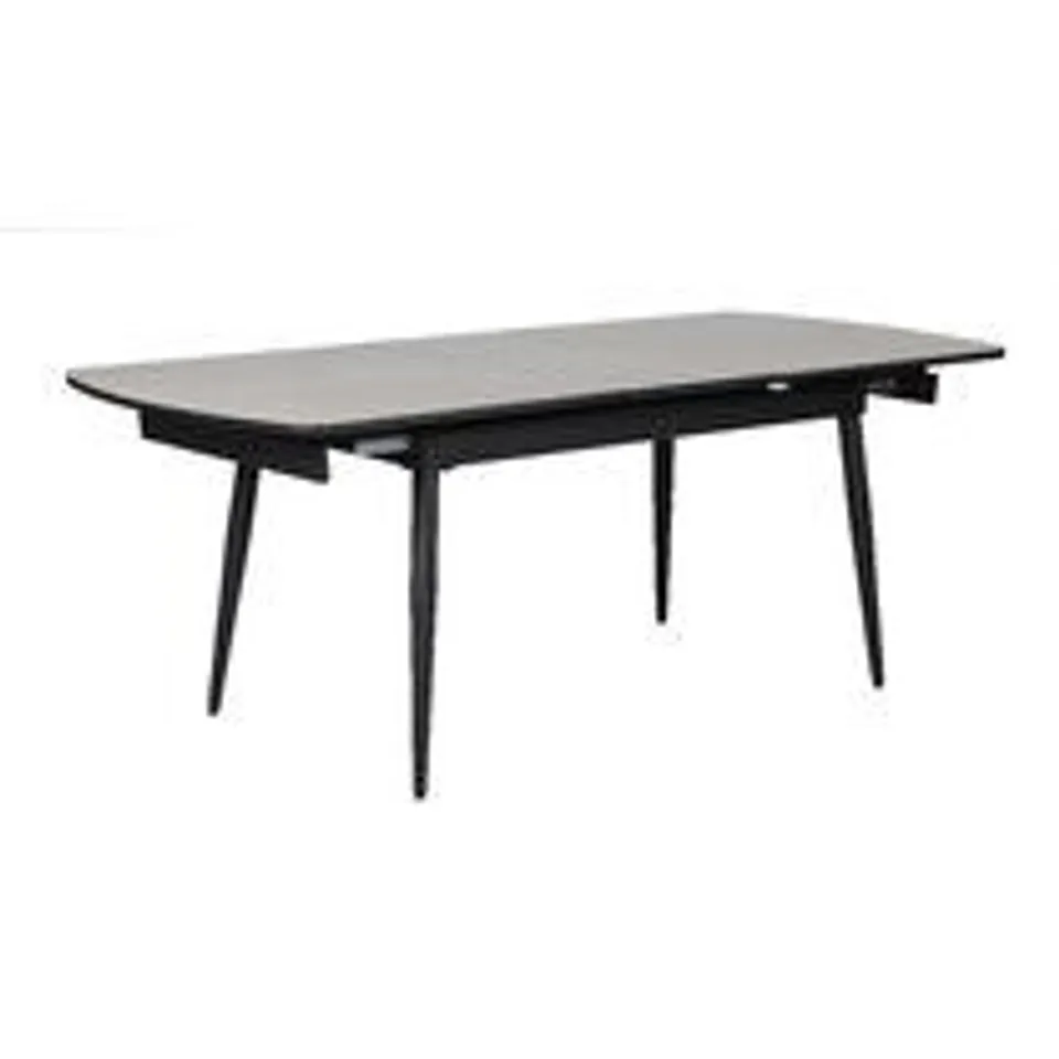 BOXED BENEDICK CASINO 160CM CASINO EXTENSION DINING TABLE - GREY (1 BOX)