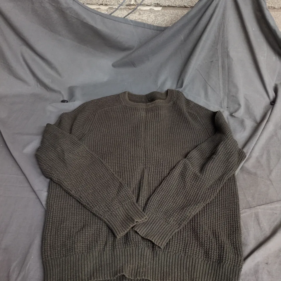 FATFACE BROWN KNITTED JUMPER, SIZE M