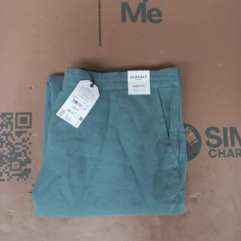 SEASALT CORNWALL WIDE LEG MERRIVALE CULOTTES IN SARDINE SIZE UK 20