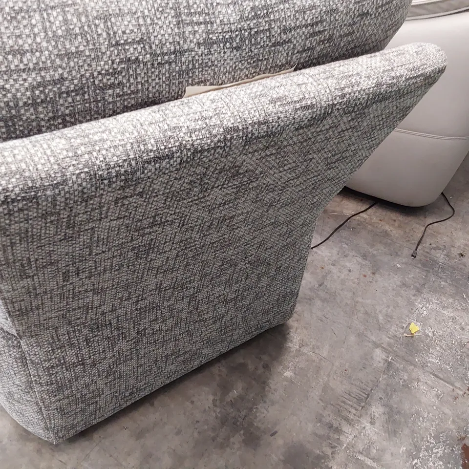 QUALITY BRITISH DESIGNER G PLAN CHADWICK ARMCHAIR REMCO SLATE FABRIC 