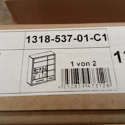 BRAND NEW BOXED TRENDTEAM DISPLAY CABINET (2 BOXES)