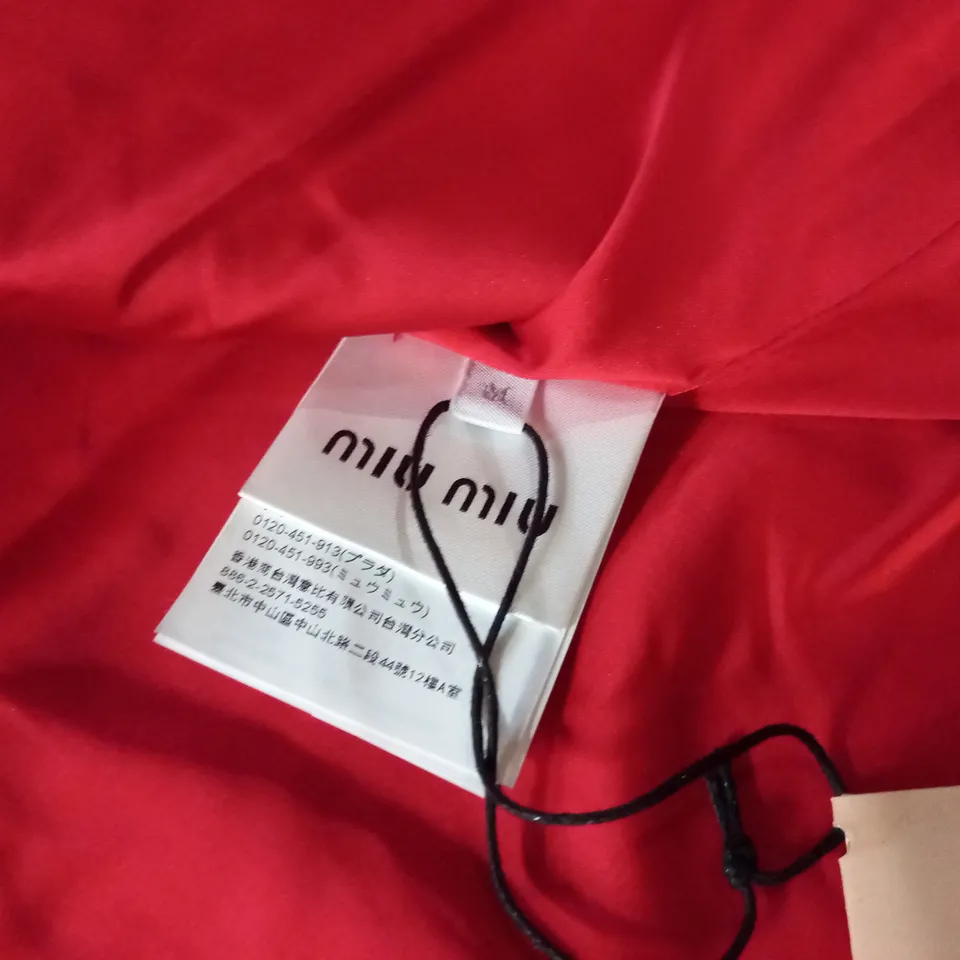 MIU MIU BLACK/WHITE CHECK SUIT JACKET - M