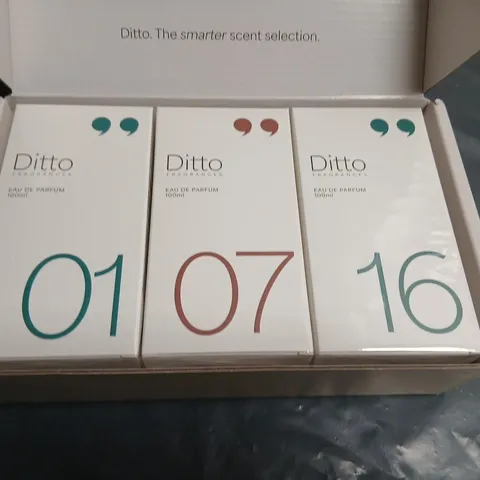 BOXED DITTO FRAGRANCES THREE PIECE GIFT SET