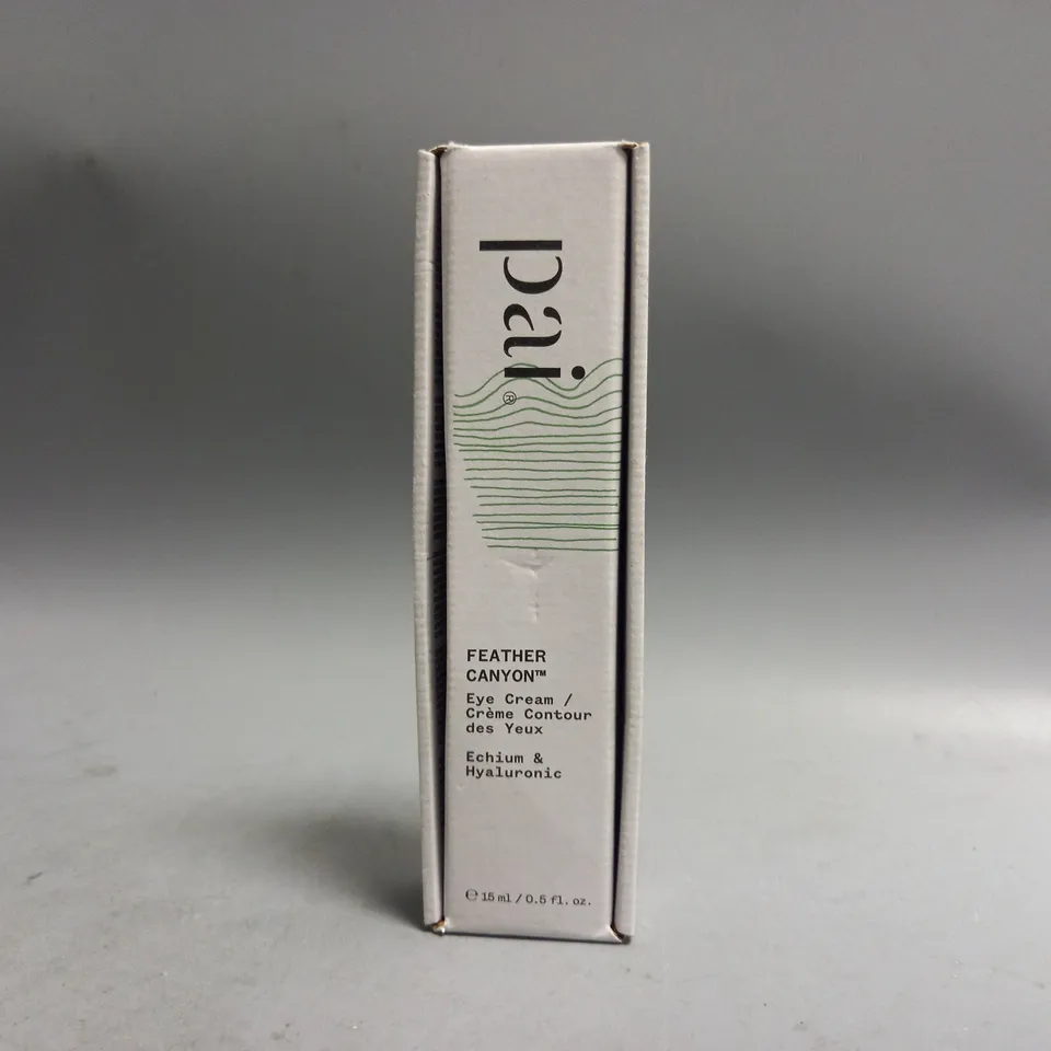 BOXED AND SEALED PAI FEATHER CANYON EYE CREAM 15ML 