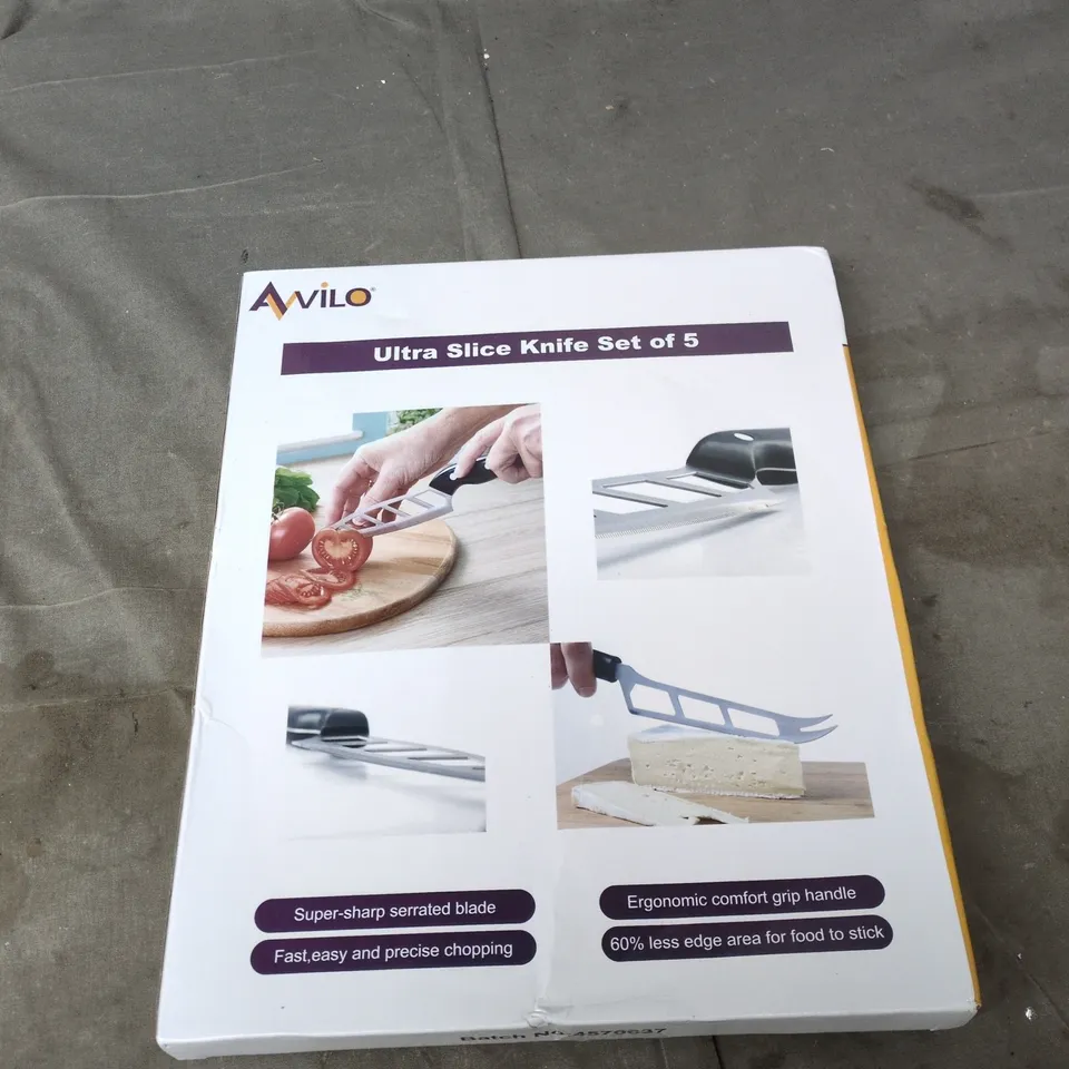 AVILO ULTRA SLICE KNIFE SET OF 5 () - BOXED KITCHEN KNIVES
