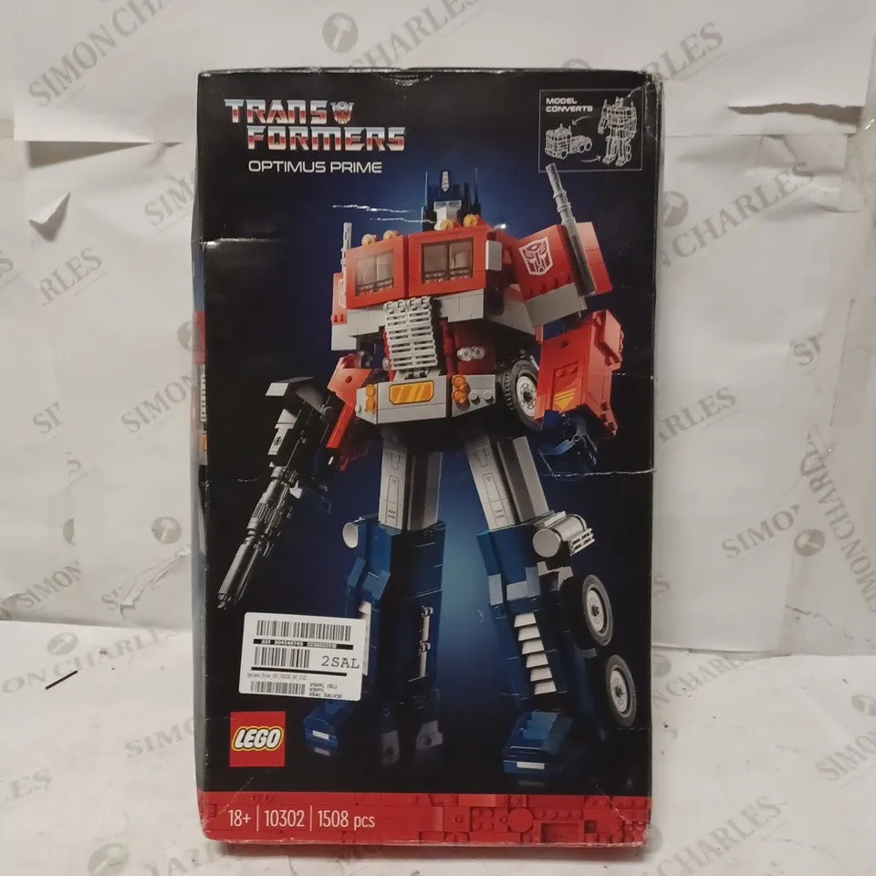 BOXED LEGO TRANSFORMERS OPTIMUS PRIME 10302 RRP £149