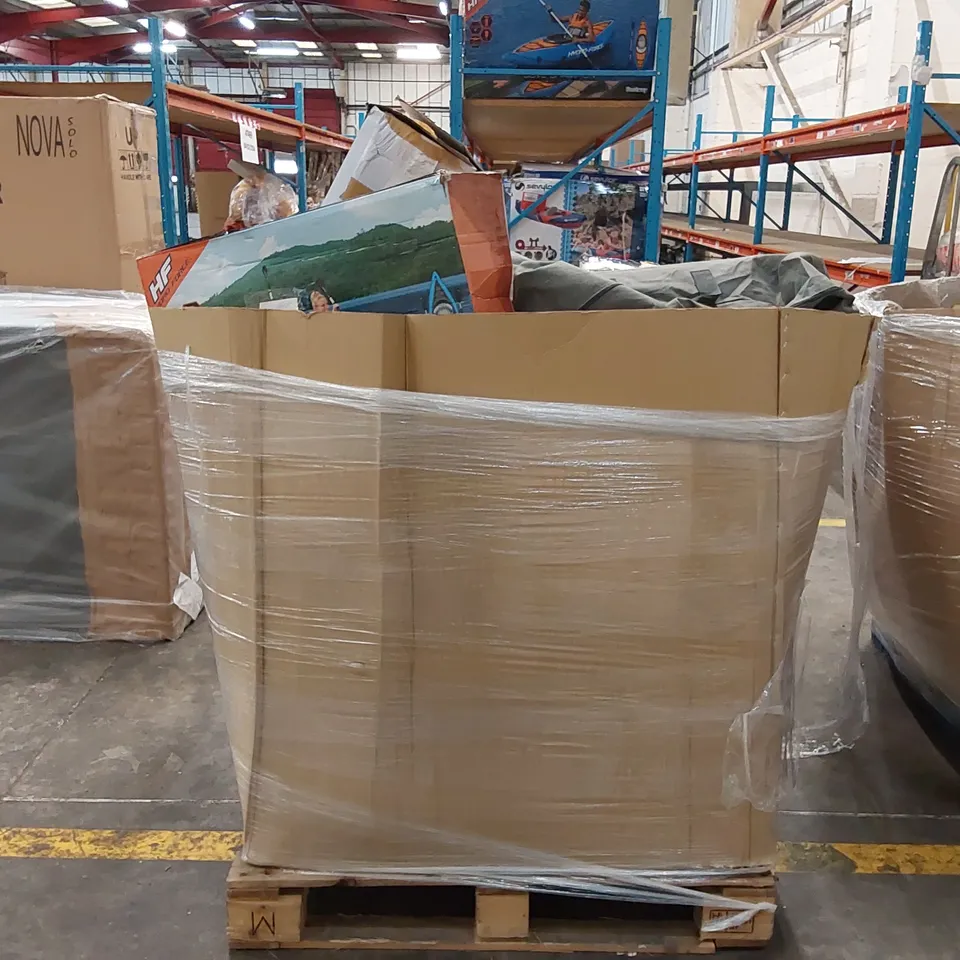PALLET OF ASSORTED INFLATABLE KAYAKS WITH VARIOUS FAULTS