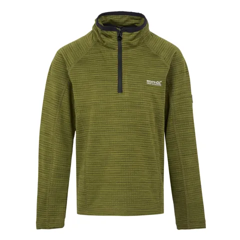 BRAND NEW REGATTA KIDS' BERLEY HALF ZIP FLEECE IN NEPHRITE GREEN/BLACK SIZE UK 15-16 YEARS