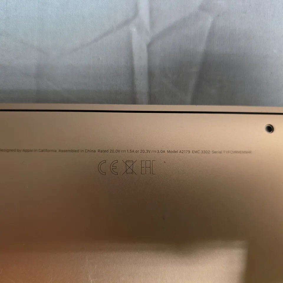 APPLE MACBOOK AIR 13-INCH (A2179) ROSE GOLD LAPTOP