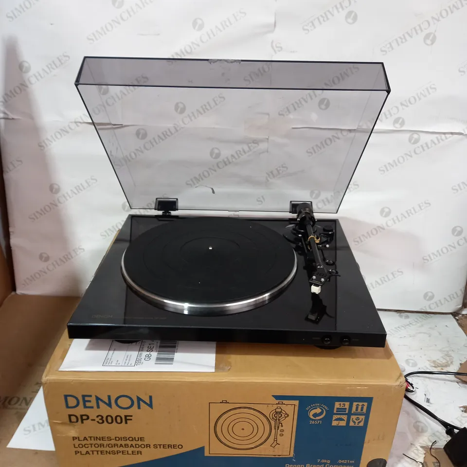 BOXED DENON FULLY AUTOMATIC TURNTABLE SYSTEM-  DP-300F