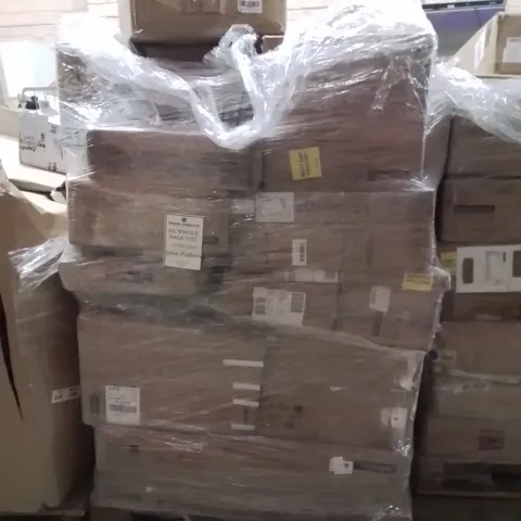 PALLET OF ASSORTED HOUSEHOLD GOODS AND PRODUCTS TO INCLUDE;STORAGE SHELF,FABRIC WARDROBE,SHELVING UNIT 