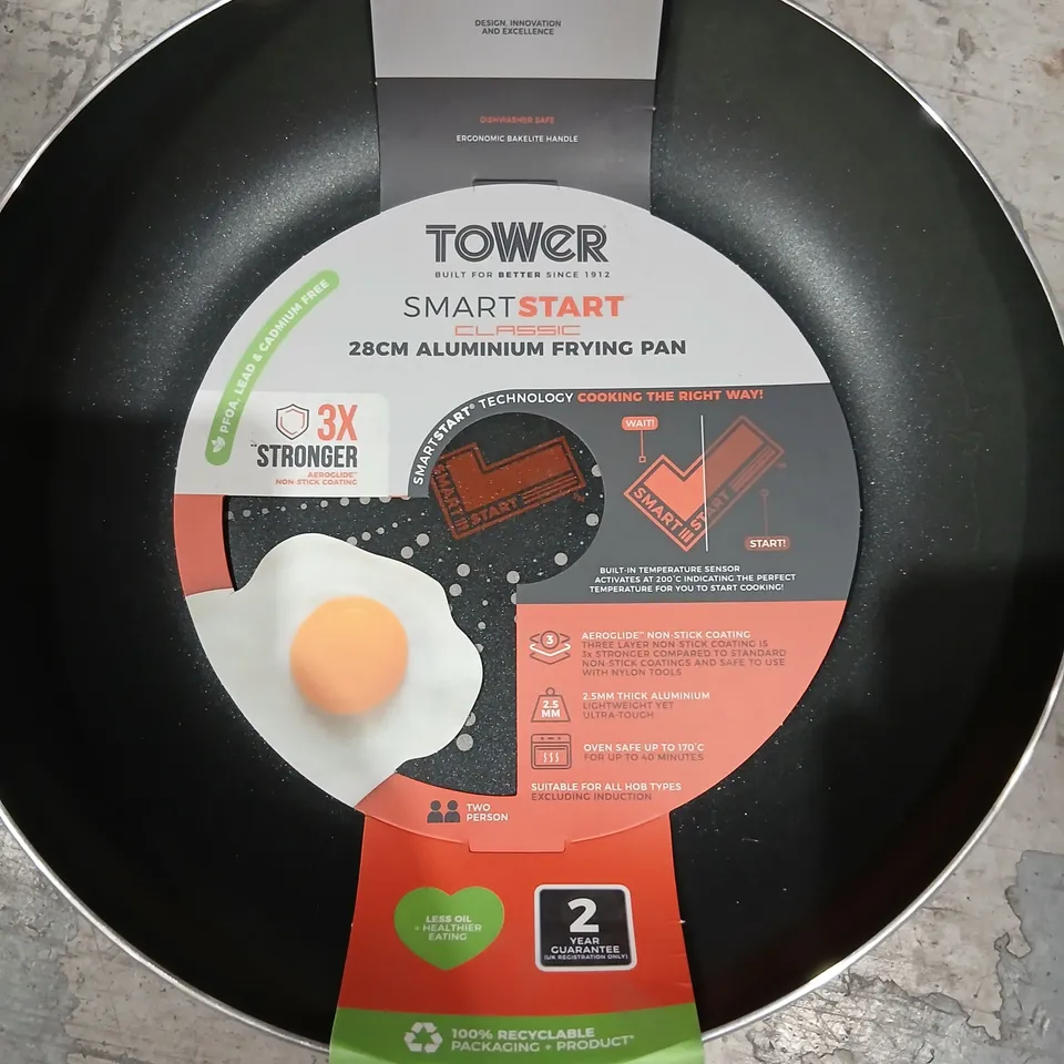TOWER SMARTSTART CLASSIC 28CM ALUMINIUM FRYING PAN