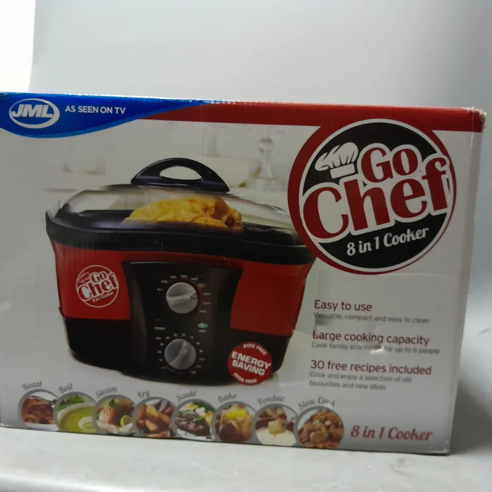 BOXED GO CHEF 8 IN 1 COOKER