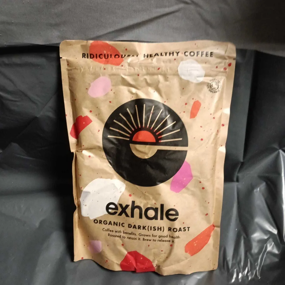 EXHALE ORGANIC DARKISH ROAST COFFEE BAG