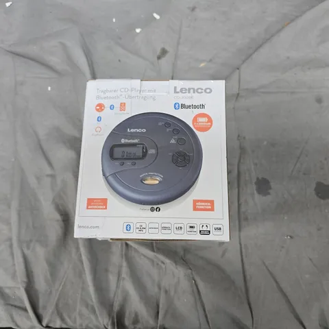 Lenco Portable CD Player with Bluetooth – Boxed