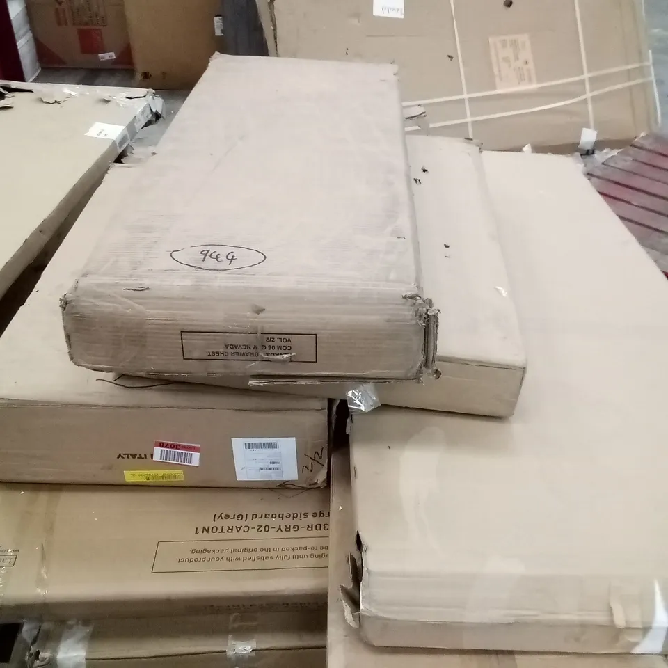 PALLET OF ASSORTED FLATPACK FURNITURE PARTS