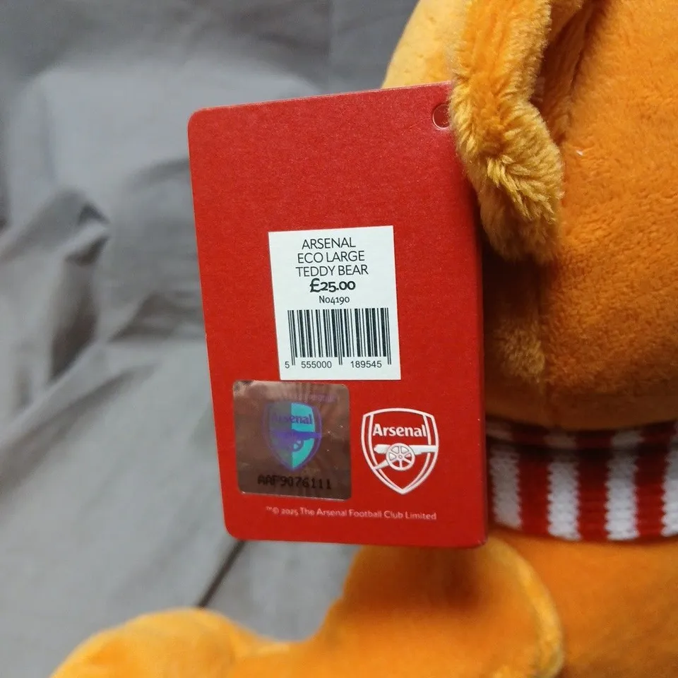 ARSENAL ECO LARGE TEDDY BEAR WITH SCARF