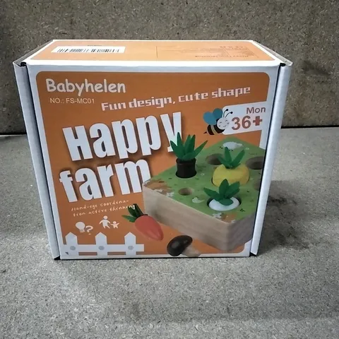 BOX TO CONTAIN APPROXIMATELY X15 BABYHELEN HAPPY FARM KIDS GAME - 1 BOX