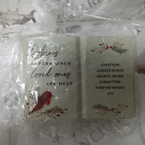 PERSONALISED MEMORIAL RESIN ORNAMENT