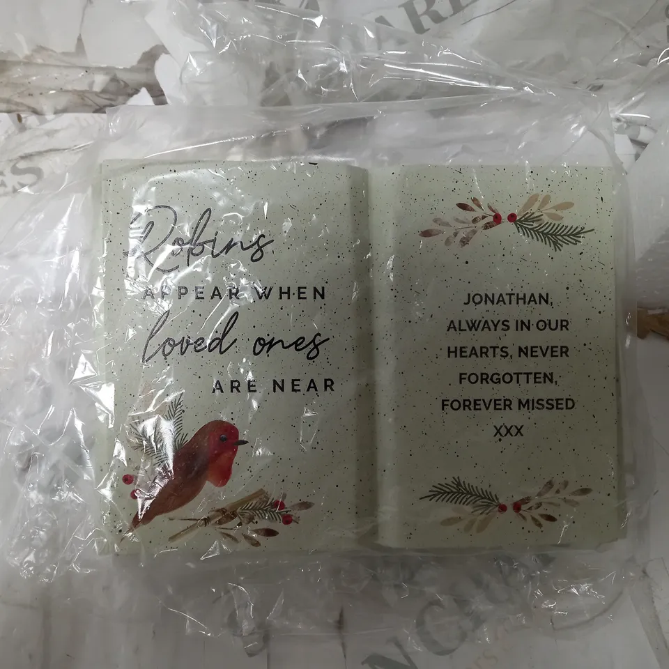 PERSONALISED MEMORIAL RESIN ORNAMENT  RRP £24.99