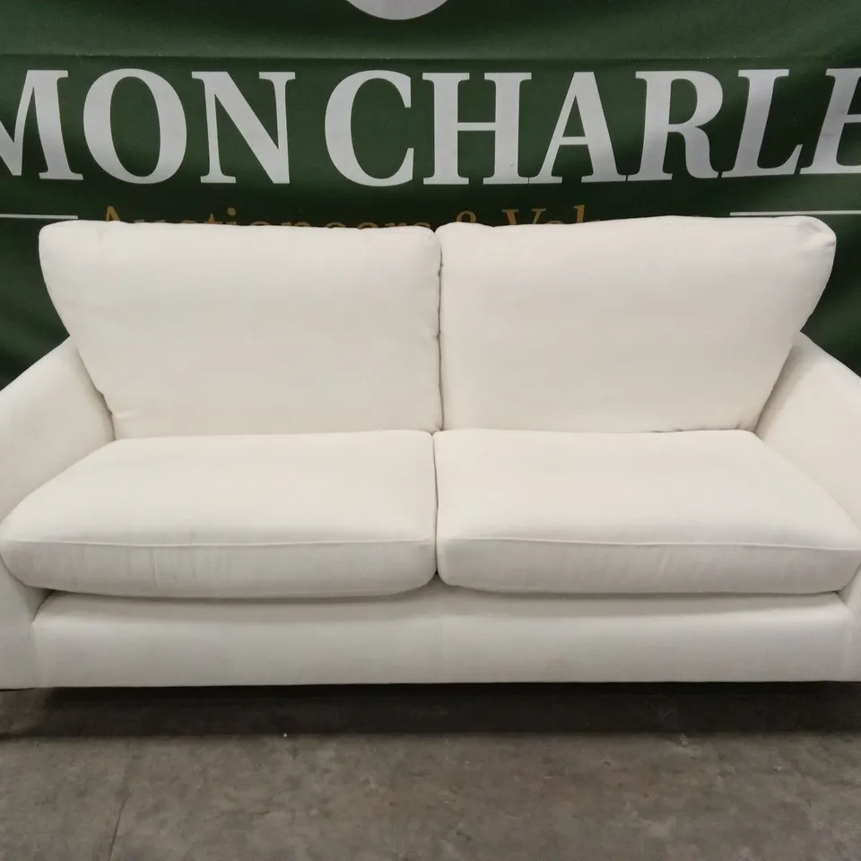 LEXI 3 SEATER SOFA, CREAM HOUSE PLUSH FABRIC