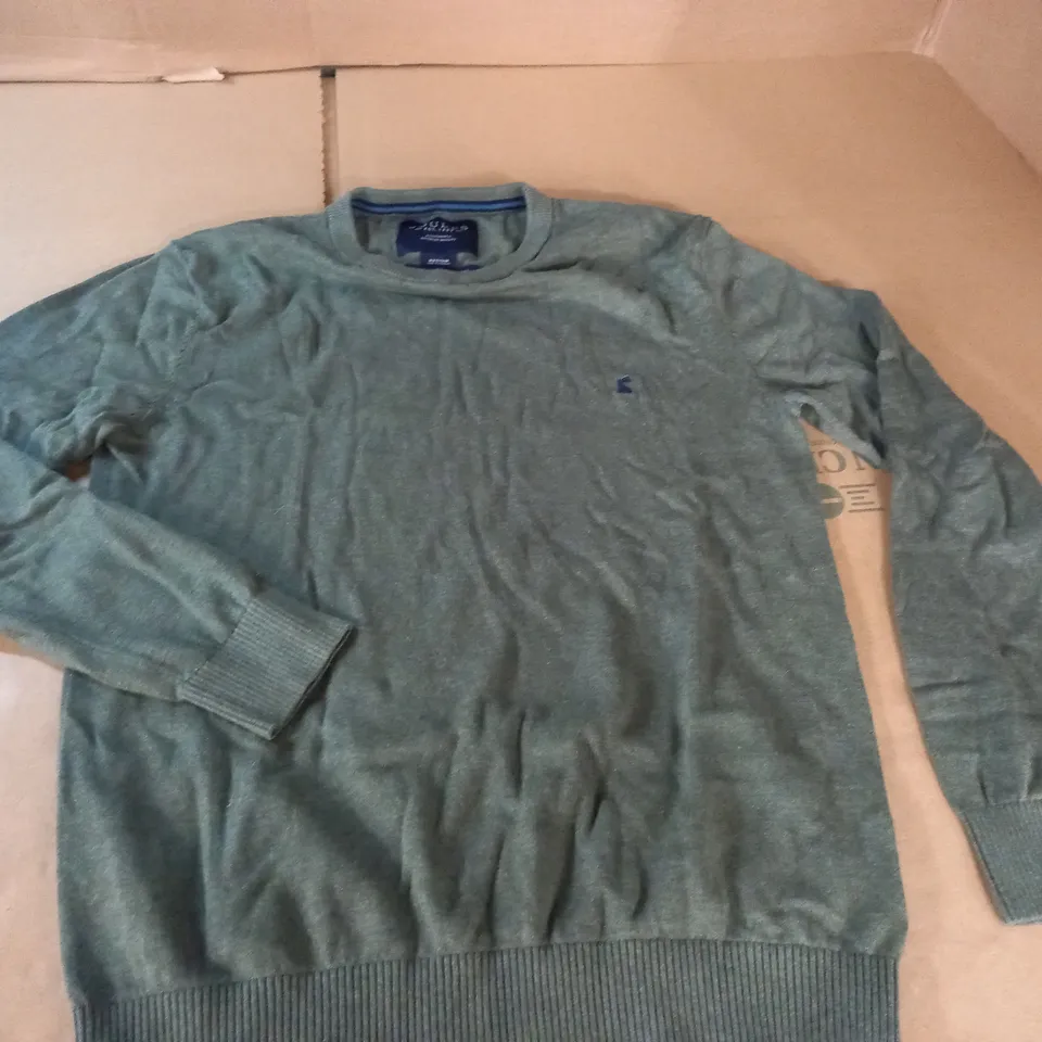 JOULES COTTON YARN GREEN JUMPER - MED